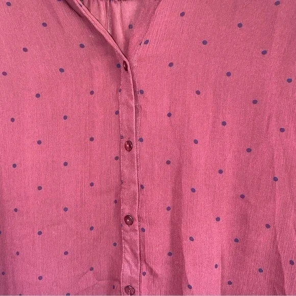 41 Hawthorn Red Dot High Low Button Down - Picture 5 of 6